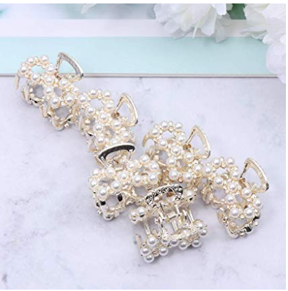 Beautiful Pearl Hair Clips for Women