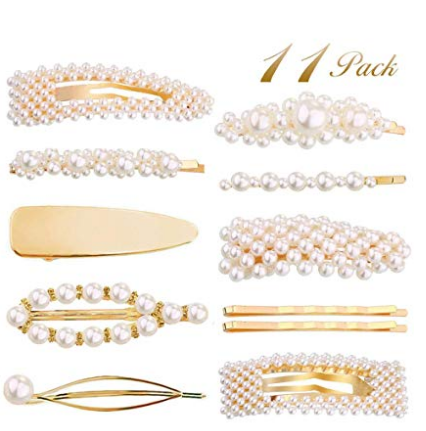 Beautiful Pearl Hair Clips for Women