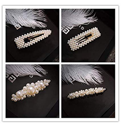 Beautiful Pearl Hair Clips for Women