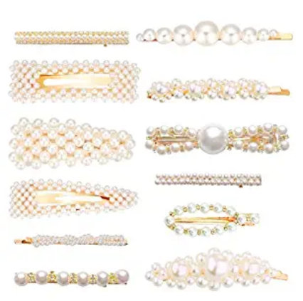 Beautiful Pearl Hair Clips for Women