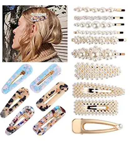 Beautiful Pearl Hair Clips for Women